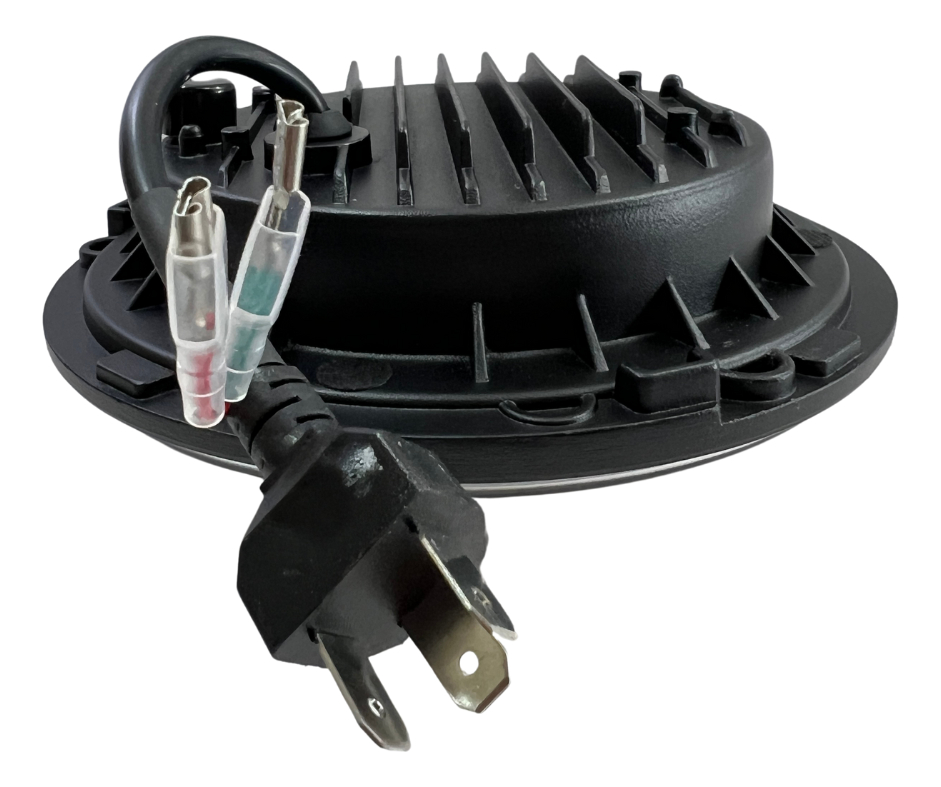 Par Faro Delantero 7  Redondo Led Ojo Angel Lupa 6500*2