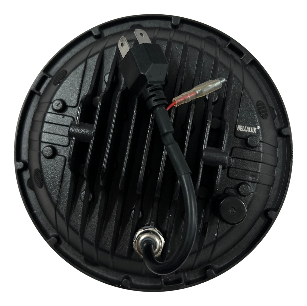 Par Faro Delantero 7  Redondo Led Ojo Angel Lupa 6500*2