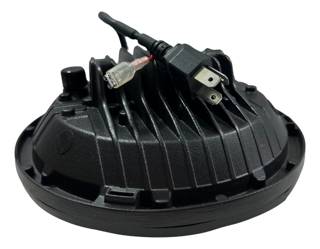 Par Faro Delantero 7  Redondo Led Ojo Angel Lupa 6500*2