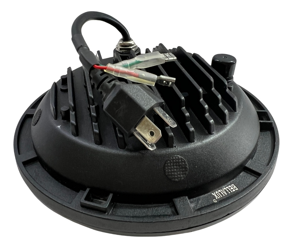 Par Faro Delantero 7  Redondo Led Ojo Angel Lupa 6500*2