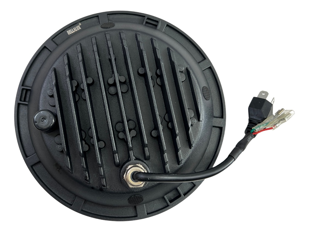 Par Faro Delantero 7  Redondo Led Ojo Angel Lupa 6500*2