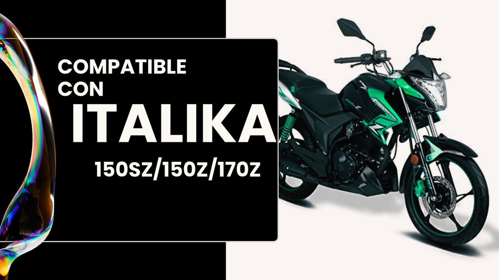 Faro C/ Bisel Negro Para Motocicleta Italika 150sz/150z/170z