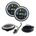 Faro Delantero Redondo Led Ojo Angel 7 Pulgadas