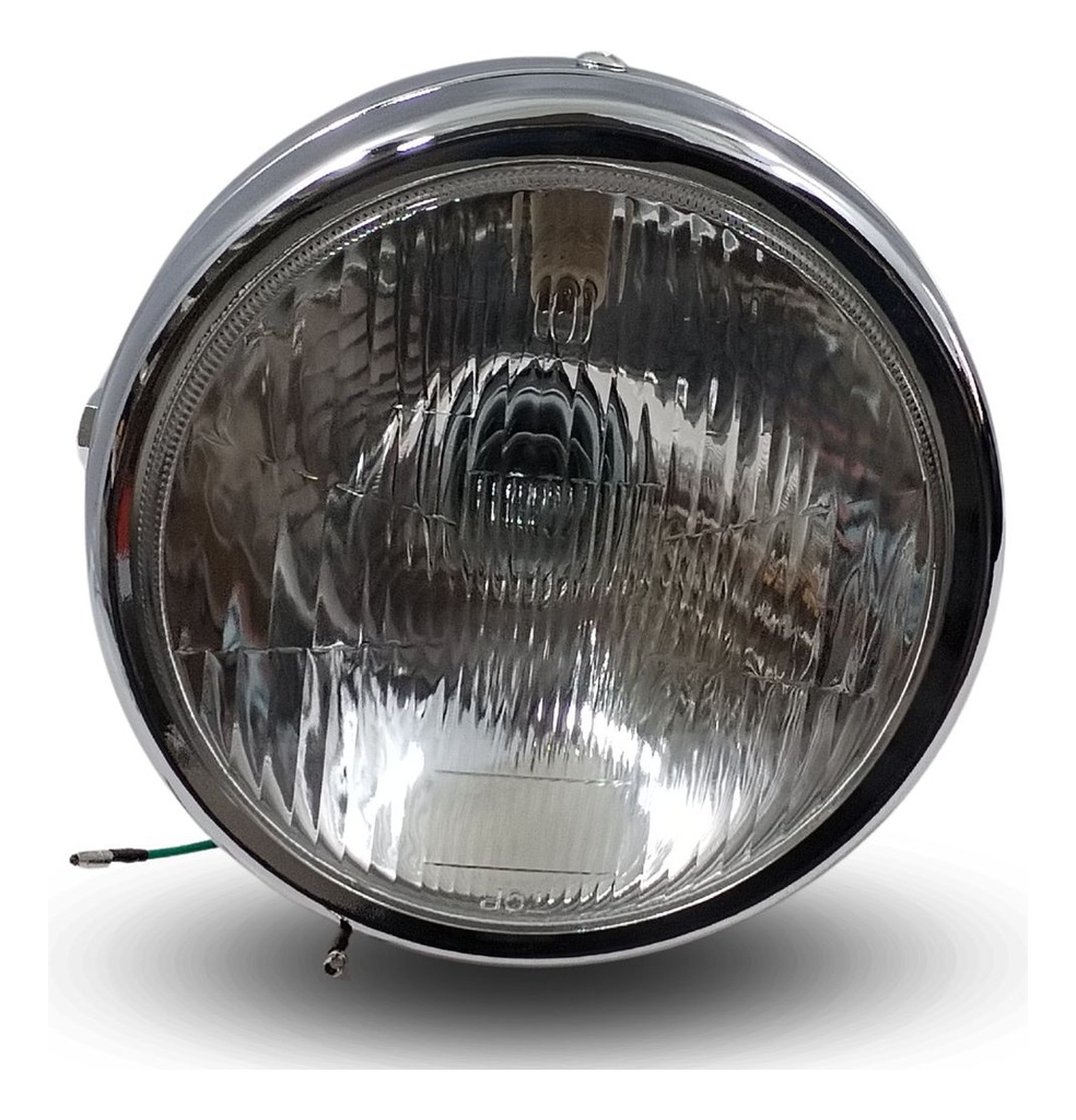 Faro Delantero Completo Cromado Con Foco Modelo Cg125/ft125