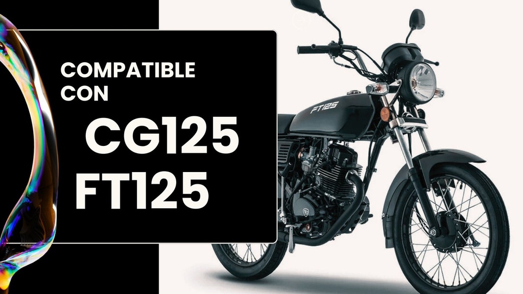 Faro Delantero Completo Cromado Con Foco Modelo Cg125/ft125