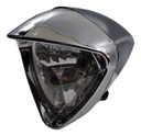 Faro Delantero Completo Choper Cromo