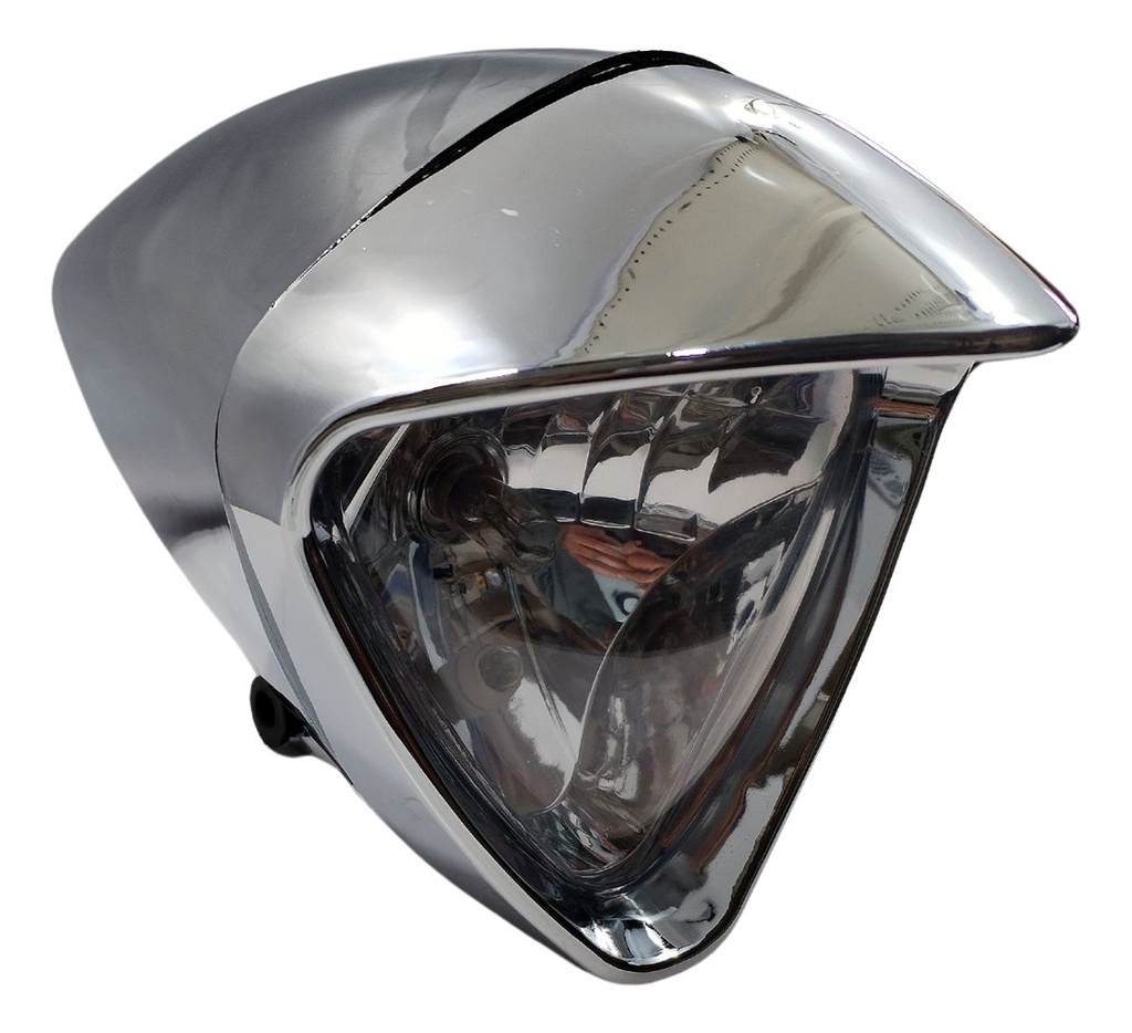 Faro Delantero Completo Choper Cromo