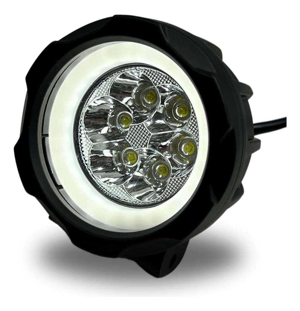 Faro Auxiliar Hyper 6led Ojo Angel Blanco 30w 4200lm