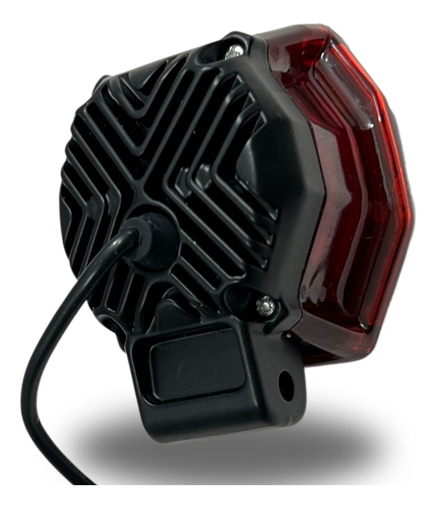 Faro Moto Hyper-led Con Ojo Angel Azul Ir-a03 12-80v 20w