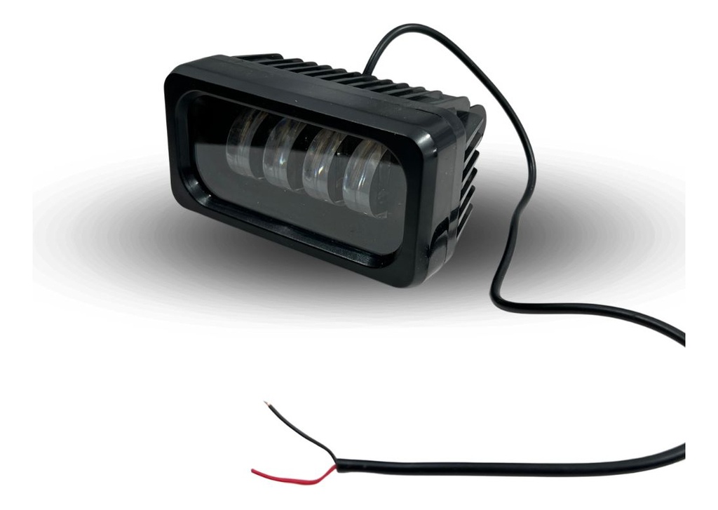 Faro Led H/l Estrobo Carcasa Negra Luz Blanco