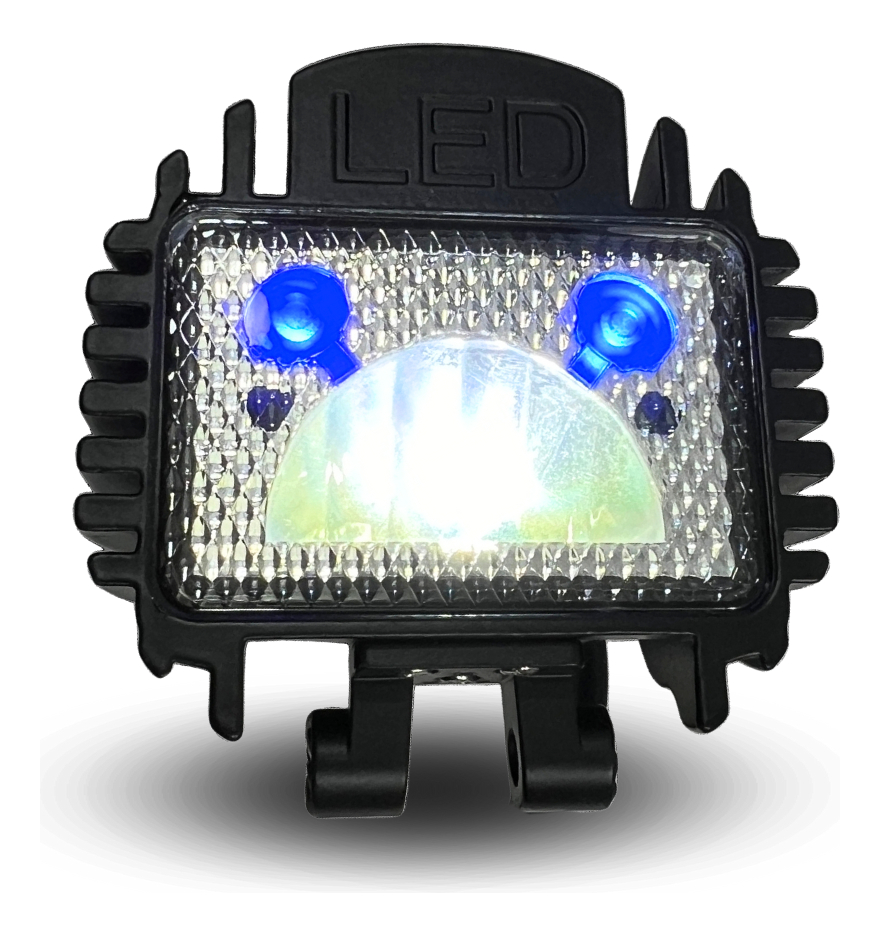 Faro Auxiliar Led Para Atv Ojo Diablo/angel 900lm Azul/ Rojo