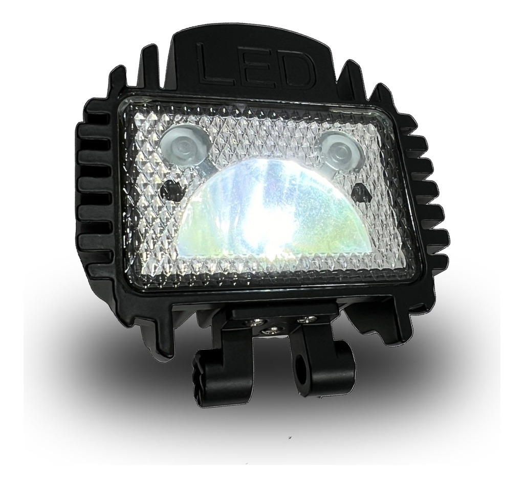 Faro Auxiliar Led Para Atv Ojo Diablo/angel 900lm Azul/ Rojo