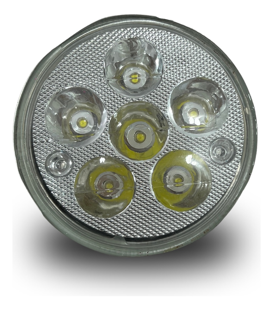 Faro Led Redondo Grande Para Moto Dc 10-95v 25w