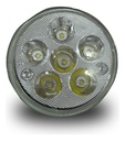 Faro Led Redondo Grande Para Moto Dc 10-95v 25w