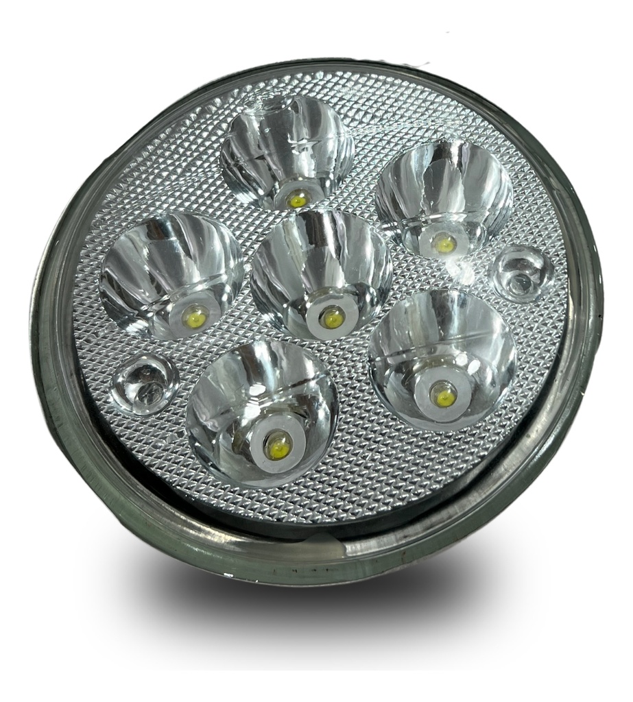 Faro Led Redondo Grande Para Moto Dc 10-95v 25w