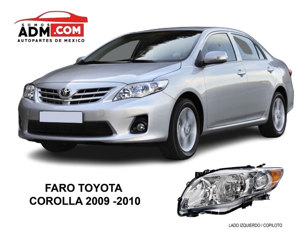 Faro Toyota Corolla 2009 2010 Depo