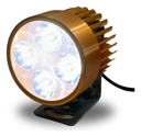 Faro Auxiliar Moto Leds Ir1570 8-80v 4w Dorado