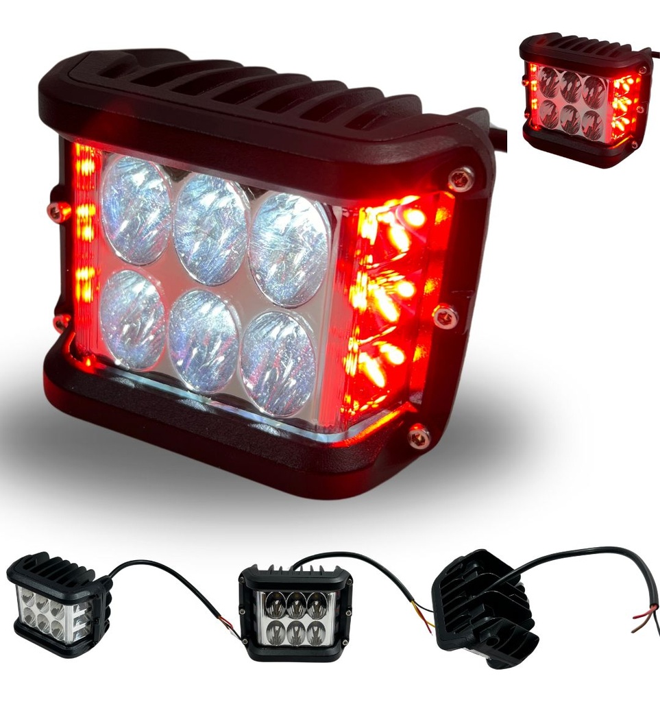 Faro Moto Hyperled Con Alarma Y Luz 12-80v 20w