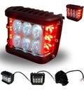 Faro Moto Hyperled Con Alarma Y Luz 12-80v 20w