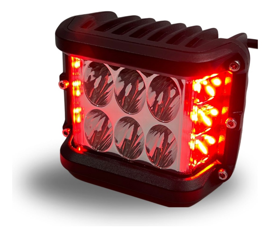 Faro Moto Hyperled Con Alarma Y Luz 12-80v 20w