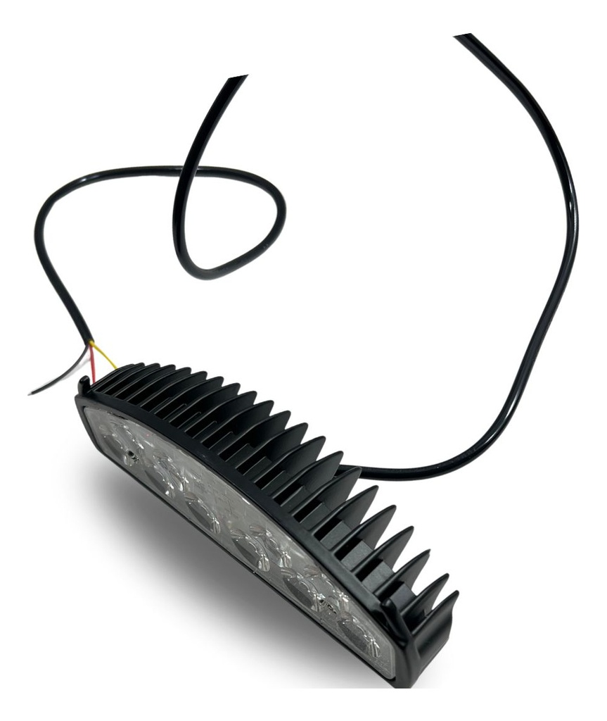 Faro Led Carcasa Negra Luz Blanco-azul