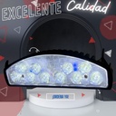 Faro Led Carcasa Negra Luz Blanco-azul