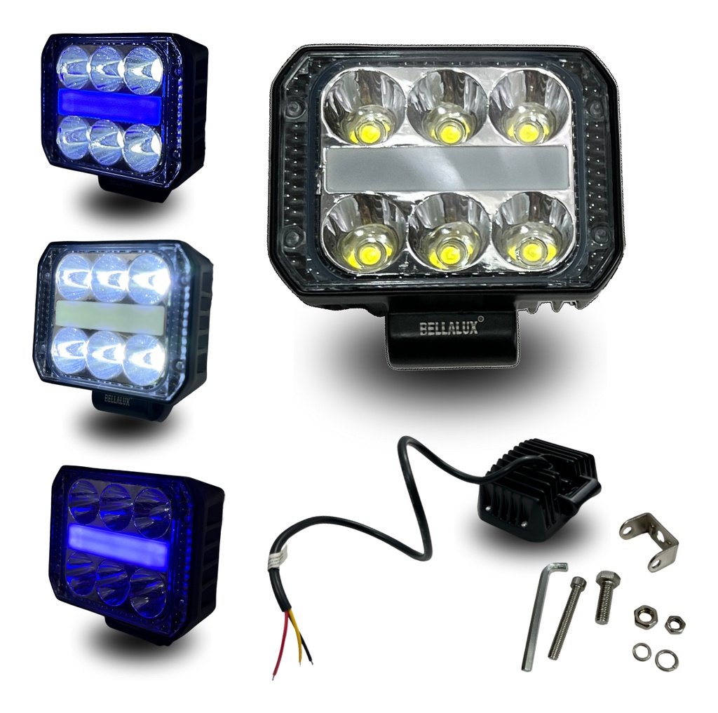 Faro Auxiliar Hyper 6led Ojo Angel 10-80v 3200lm