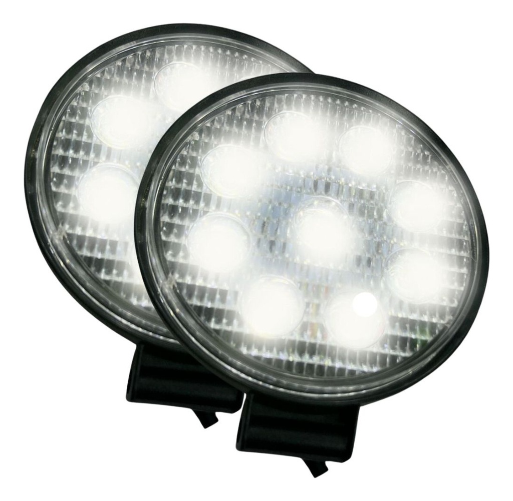 Par De Faro 9led 12v Universal Redondo Y Cuadrado