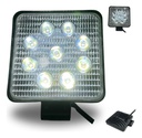 Par De Faro 9led 12v Universal Redondo Y Cuadrado