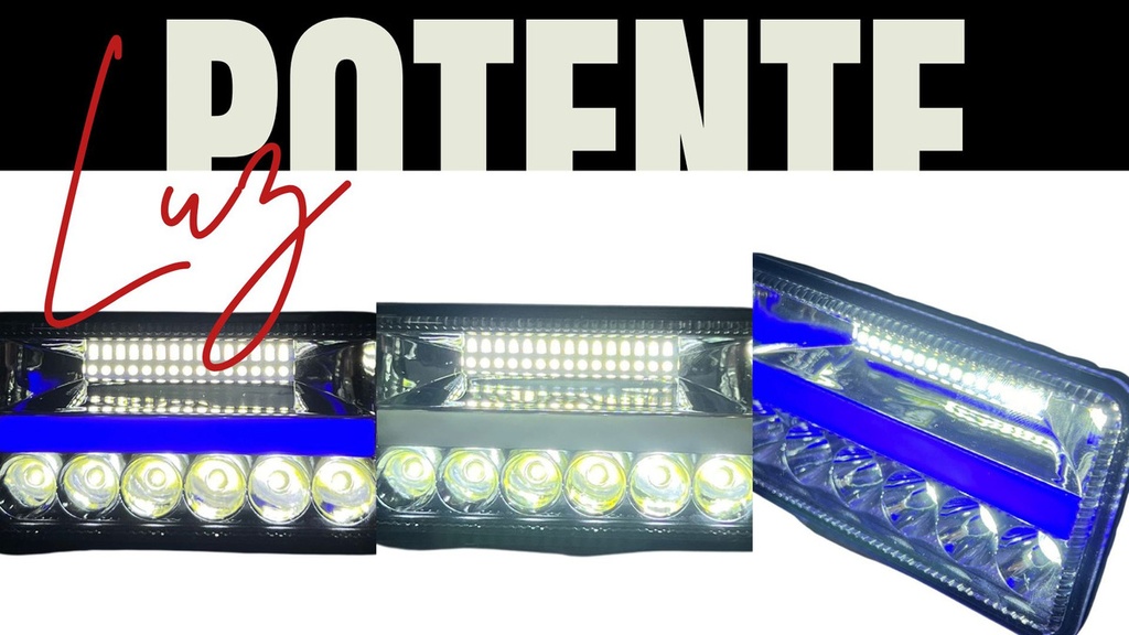 Faro Auxiliar Hyperled Azul/blanco