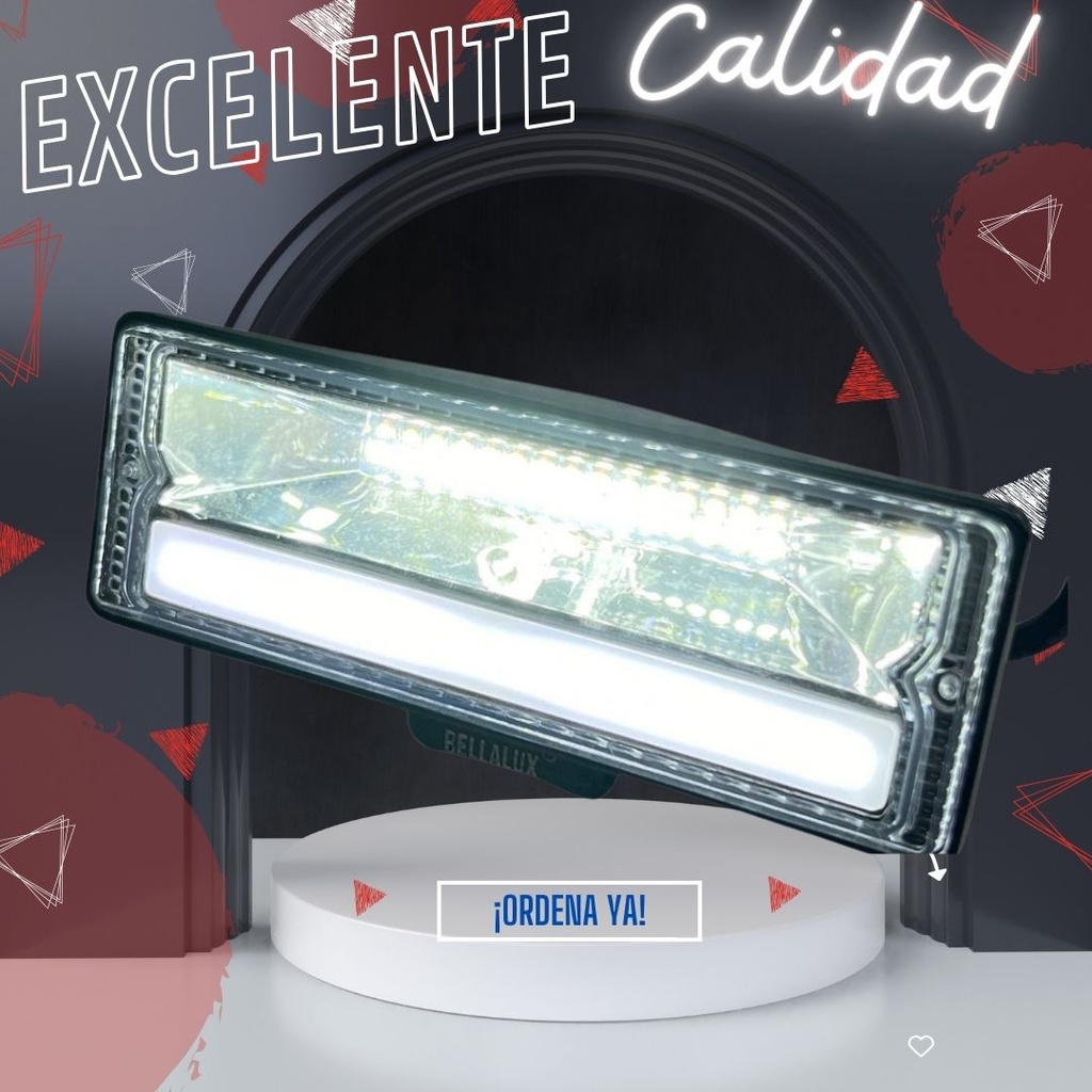 Faro Auxiliar Hyper 18led Bi-color Ojo Angel 3800