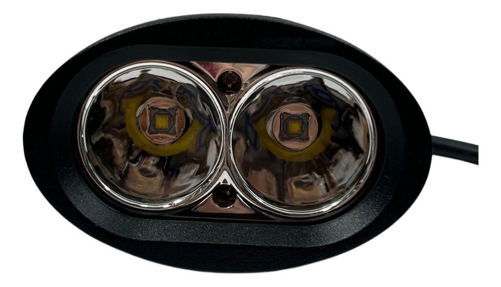 Faro Auxiliar Hyperled Luz Blanca Estrobo 20w 2300lm Negro