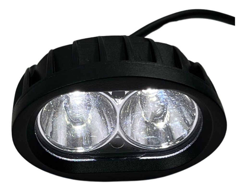 Faro Auxiliar Hyperled Luz Blanca Estrobo 20w 2300lm Negro