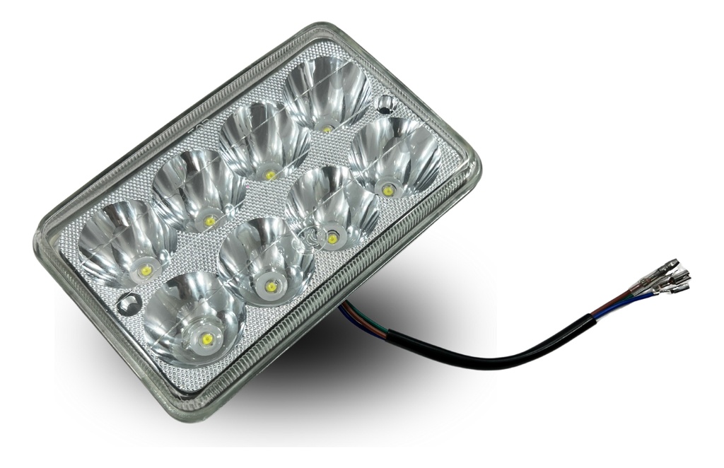 Faro Para Moto Universal Cromo Dc 10-95v 40w