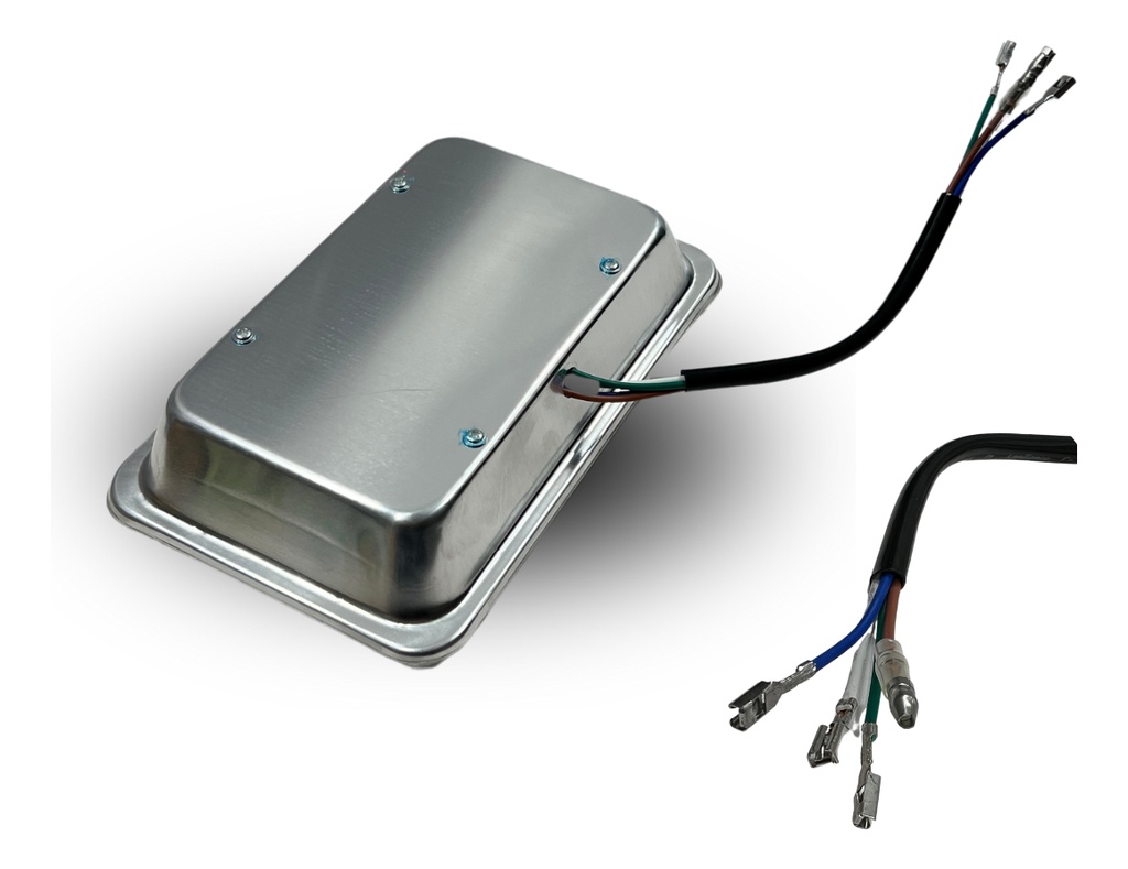 Faro Para Moto Universal Cromo Dc 10-95v 40w