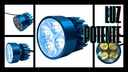1 Pieza De Faro Led Para Moto Universal Carcasa Azul 20w