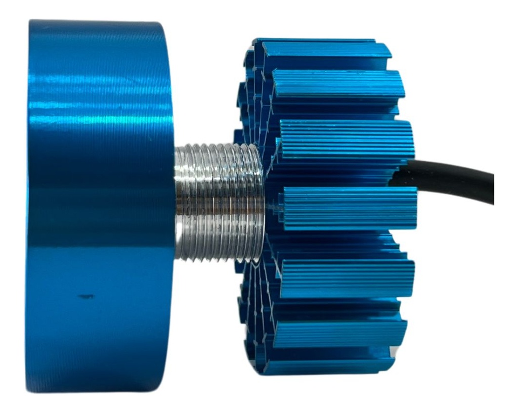 1 Pieza De Faro Led Para Moto Universal Carcasa Azul 20w