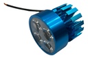 1 Pieza De Faro Led Para Moto Universal Carcasa Azul 20w