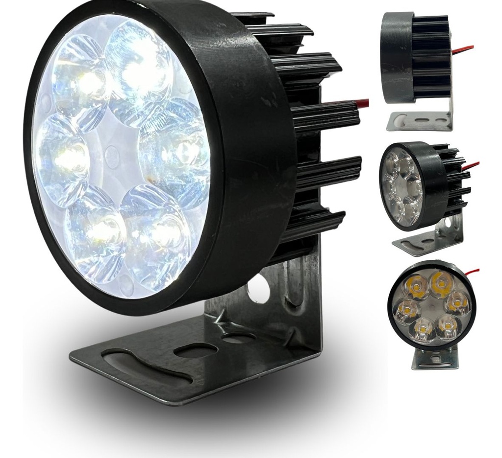 Faro Auxiliar Led Moto Ir1571 8-80v 6w Negro