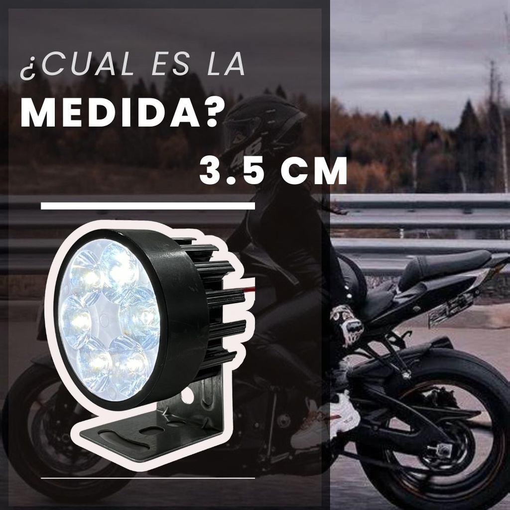 Faro Auxiliar Led Moto Ir1571 8-80v 6w Negro