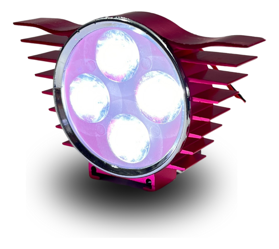 Faro Auxiliar Hyperled Alitas 8-80v  200lm 7 Colores Carcasa