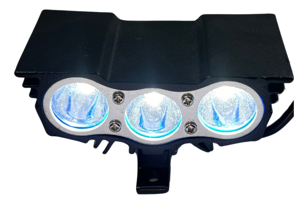 Faro Auxiliar Hyperled Moto Estrobo Ir-m02 12-80v 20w 2500lm