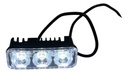 Faro Led Auxiliar Moto Con 3 Leds (9w) Luz Blanca