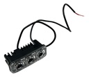 Faro Led Auxiliar Moto Con 3 Leds (9w) Luz Blanca