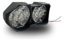 Faro Auxiliar Moto 12 O 18led Estrobo Ir-1553 10-80v