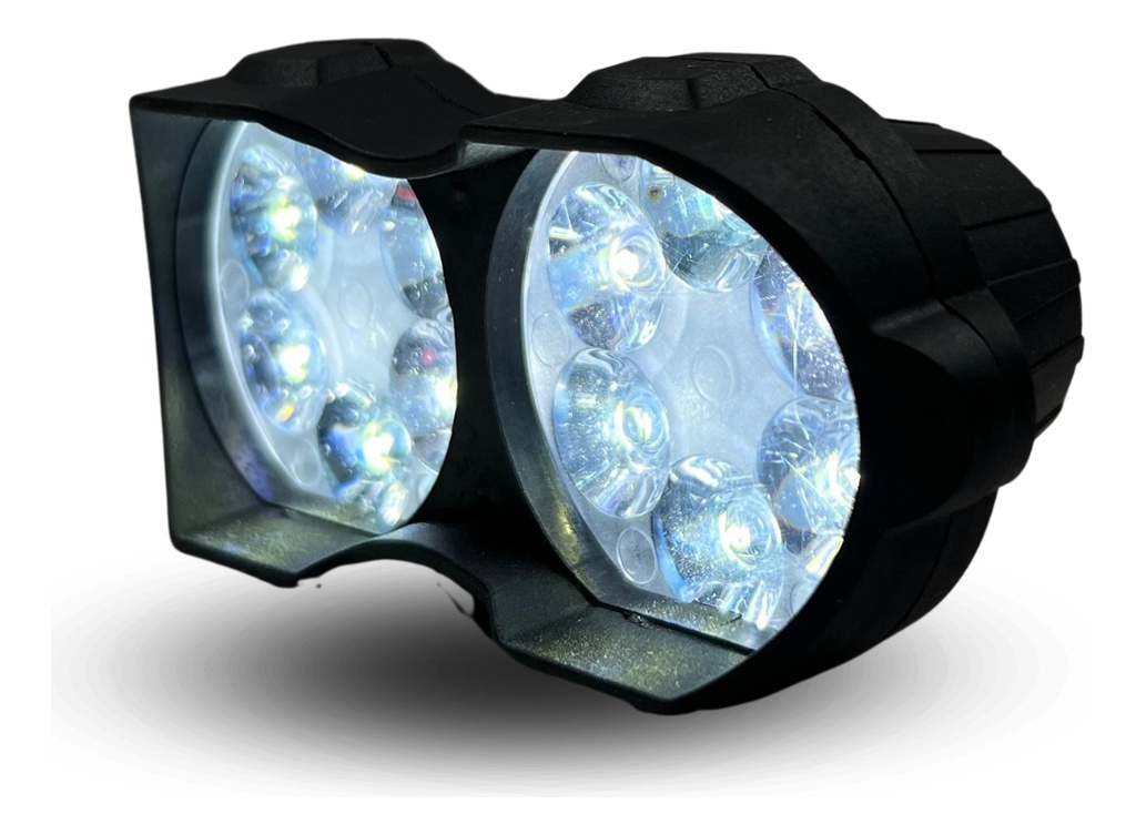 Faro Auxiliar Moto 12 O 18led Estrobo Ir-1553 10-80v