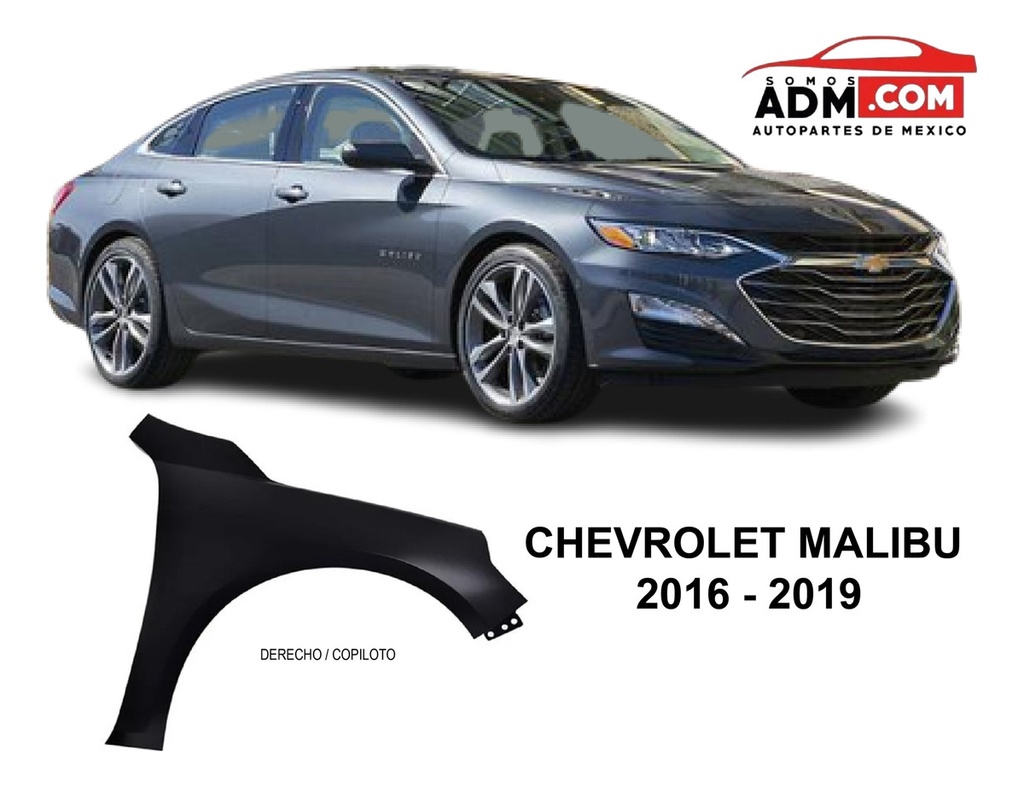 Salpicadera Chevrolet Malibu 2016 2017 2018 2019 Gd