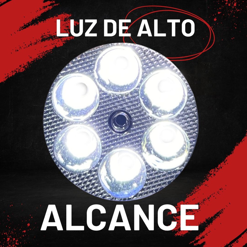 Repuesto Bombilla Led Redondo Moto Universal 10-95v 30w