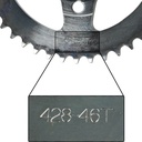 Engrane De Tracción Final 46t Italika Dm200, Dm250 Y Dm150