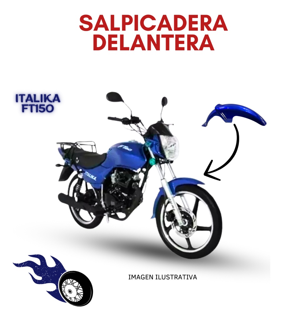 Salpicadera Delantera Italika Ft150 Azul